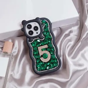Top Seller Bling Jewelry Big Wave Edge Bear TPU Cellphone Cover Glitter Shiny Diamond Mobile Phone Case For Redmi Note 11 5G