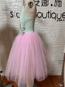 Pretty Pale Pink Vestidos de dos piezas para niñas Tutú romántico Faldas suaves y espumosas-para niños - Product Image 4