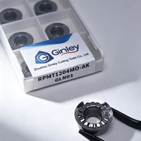 Insertos de Fresado de Aluminio RCGT RPMT1003MO/RPGT0802/RCGT1204 RPMT1204MO-AK para Mecanizado de Aluminio, Cobre y Metales No Ferrosos