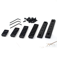 Accessoire de Montage Optique Tactique en Métal pour Chasse et Tir, Aluminium avec Écrous à Gorge, Vis et Clé, Kits d'Anneaux Porte-Bretelles 3 5 7 9 11 13