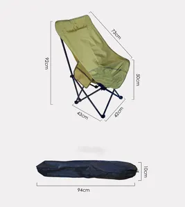 2024 저렴한 프로모션 휴대용 프리미엄 피크닉 레저 성인 야외 해변 캠핑 접이식 낚시 달 의자