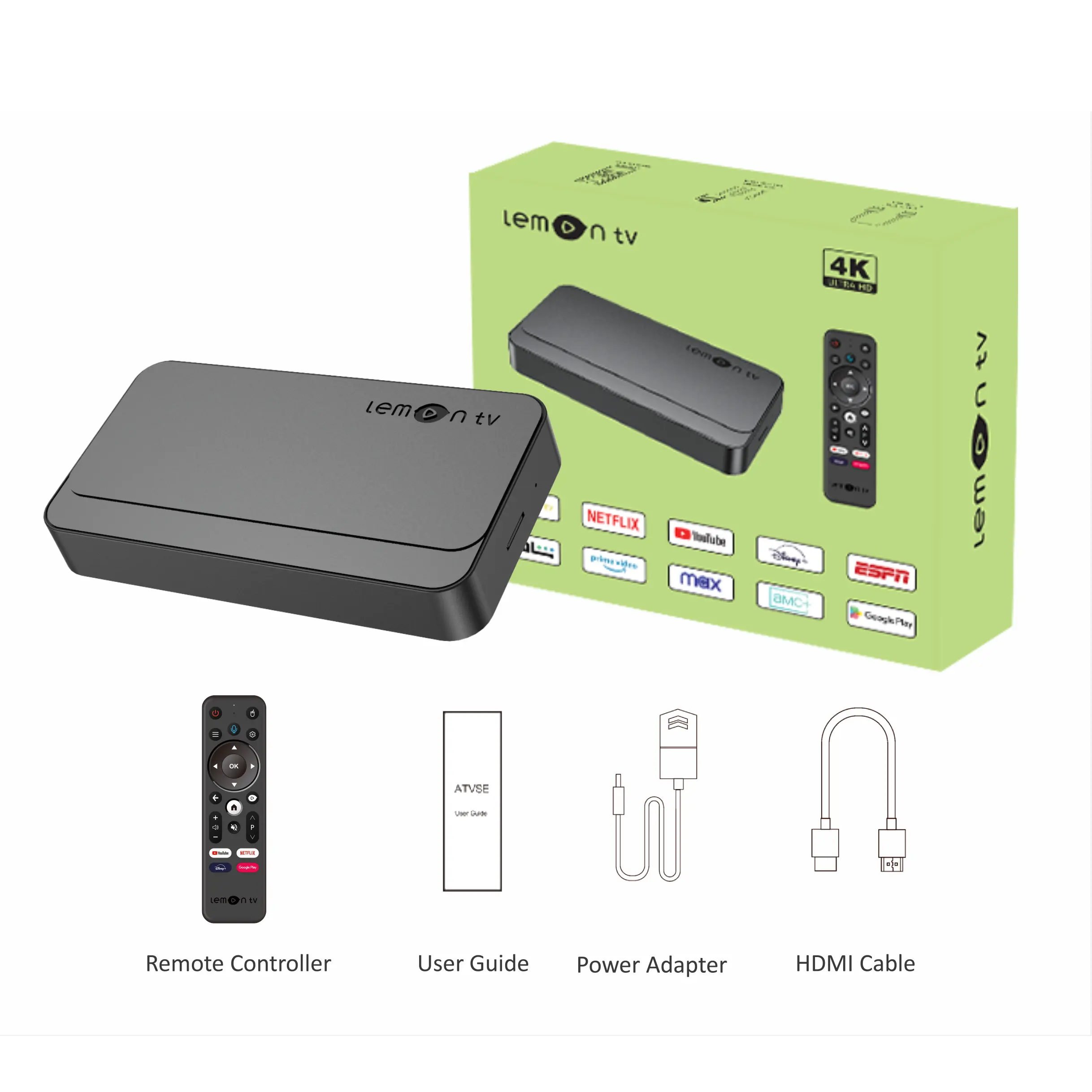 Neuzugang ! 4K Lemon TV Box Streaming H313 2 GB 8 GB Android 10 OS-Set Top Box Android TV BOX Update bis Q5