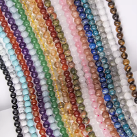 Perles Rondes en Pierres Naturelles Personnalisées Œil de Tigre Améthyste Quartz Rose Citrine pour la Fabrication de Bracelets Colliers et Bijoux