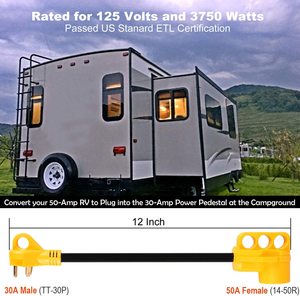 Câble <span class=keywords><strong>adaptateur</strong></span> d'alimentation <span class=keywords><strong>pour</strong></span> camping-car <span class=keywords><strong>30</strong></span> <span class=keywords><strong>ampères</strong></span> mâle vers 50 <span class=keywords><strong>ampères</strong></span> femelle, facile à manipuler, convertisseur électrique <span class=keywords><strong>pour</strong></span> camping-car, câble <span class=keywords><strong>pour</strong></span> camping-car, caravane - Product Image 6
