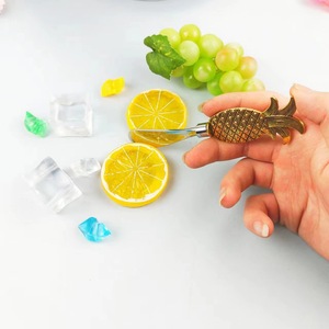 Golden Pineapple Zinc Alloy Wine Stopper Bottle Opener Cork Sealer Set For Wine Beer Champagne Party Decor - Product Image 3