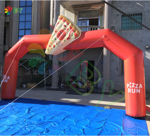 Arc gonflable bon marché de pizza de BOYAN, arc gonflable fait sur commande de pizza de modèle de nourriture pour l'affichage de publicité - Product Image 4