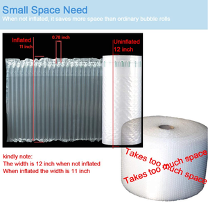 Addensato Air Columm Bubble cushion Wrap Roll gonfiabile Air Pillow Wrap Film sacchetti riempiti d'aria protezione dell'imballaggio Fragile - Product Image 4