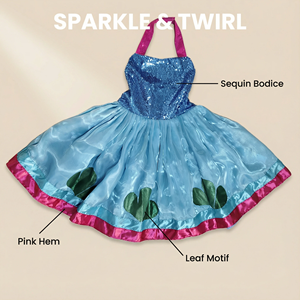 Vestido <span class=keywords><strong>de</strong></span> Tirantes para Niños <span class=keywords><strong>de</strong></span> la Película y la Serie <span class=keywords><strong>de</strong></span> Televisión <span class=keywords><strong>Trolls</strong></span>, Diseño <span class=keywords><strong>de</strong></span> Lentejuelas, Disfraz <span class=keywords><strong>de</strong></span> Cosplay Infantil, Vestido <span class=keywords><strong>de</strong></span> Fiesta Elegante - Product Image 6
