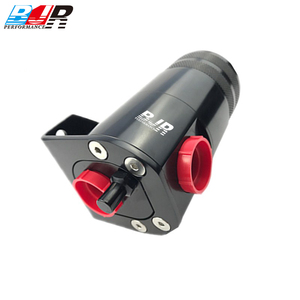 ถังดักไอน้ำมันเชื้อเพลิง BJR Automotive คุณภาพสูง แบบยูนิเวอร์แซล สำหรับ<span class=keywords><strong>รถ</strong></span>แข่ง ผลิตจากอะลูมิเนียม CNC พร้อมข้อต่อ AN10 คู่ สำหรับดัดแปลง/อัพเกรดรถยนต์ - Product Image 2