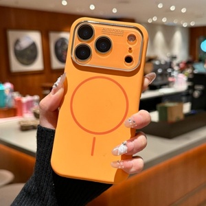 เคสโทรศัพท์ซิลิโคนเหลวแบบแม่เหล็กสำหรับ <span class=keywords><strong>iPhone</strong></span> 17 13 14 15 16 <span class=keywords><strong>Pro</strong></span> <span class=keywords><strong>Max</strong></span> พร้อมฟิล์มกระจกป้องกันเลนส์ ปุ่ม AI และฝาครอบป้องกัน ขายส่ง - Product Image 2