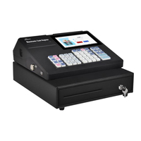 Teclado electrónico todo en uno para Android 11, sistema de caja registradora con Software e impresora térmica de 80mm, 48 teclas, POS