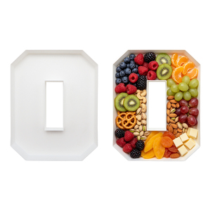 White <b>Pulp</b> Molded Number Tray PLA Food Container Cake Snack Bread Display Box Custom Packaging - Product Image 3