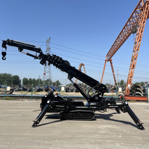 رافعة عنكبوتية متنقلة RST L-401 بحمولة 3 طن و5 طن و8 طن مع ذراع تلسكوبي ودوران 360 درجة، رافعة هيدروليكية صغيرة زاحفة تصل إلى ارتفاع 14 متر مع ذراع إضافي - Product Image 4