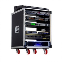 Rack d'amplificateur en aluminium blanc 10U/12U/16U, armoire pour équipement audio KTV domestique, accessoires d'instruments de musique de style simple
