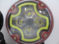 12V LED Moto Phare Scooter Brouillard Projecteur Moto ATV Feux Diurnes Voiture DRL Tête Lampe Spot Lumière