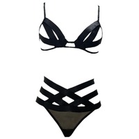 Sous-vêtements sexy, lingerie européenne et américaine très élastique, tentation féminine, bikini à trois points, pyjama, lingerie exotique chaude pour femmes
