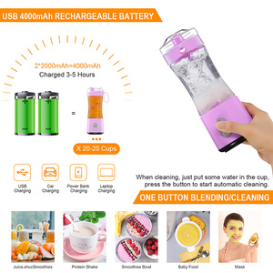 เครื่องปั่นน้ำผลไม้พกพาและร้านน้ำผลไม้สดของคุณเอง ขนาดเล็กกะทัดรัดและพร้อมใช้งานเป็นเวิร์คช็อปเครื่องดื่มในกระเป๋าของคุณ - Product Image 5