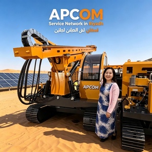 เครื่องเจาะเสาเข็มพลังงานแสงอาทิตย์ APCOM แบบหมุนขุดเจาะดิน ความลึก 3 เมตร เจาะรู 300 มม. สำหรับงานตอกเสาเข็มพลังงานแสงอาทิตย์ - Product Image 5