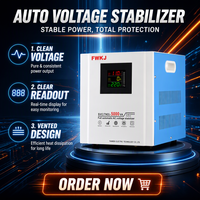 Régulateur de tension monophasé 5KVA entièrement automatique en cuivre, modèle SVC/TND, avec écran LCD pour applications 50Hz
