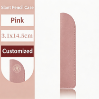 Étui à stylos rectangulaire en cuir PU multicolore personnalisable avec logo pour les écoles, les bureaux, vente en gros