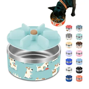 Everich 탑 판매 새로운 애완 동물 액세서리 디스펜서 애완 동물 그릇 음식 피더 물병 사용자 정의 페인트 색상 상자