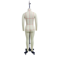 Mannequin de couture femme taille US 12, corps entier, avec jambe gauche et bras détachables, cintre réglable, pour drapage de vêtements