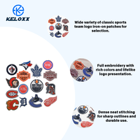 KUAIQIU Patch thermocollant en tissu sergé de haute qualité avec motif logo d'équipe sportive, broderie informatique, basketball, hockey sur glace, baseball