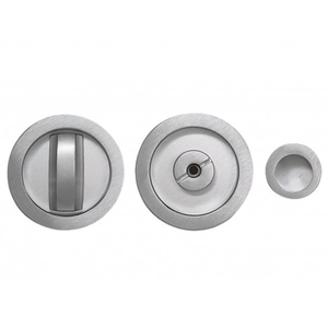 MANIJA REDONDA DE MONTAJE EN PLANO PARA PUERTAS CORREDIZAS 40 mm - Cromo Mate - Product Image 2