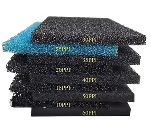 Customized Water Aquarium Sponge Foam Sheet Filter 10-60PPI Reticulated Polyurethane Filter Foam/Sponge