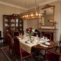 Décoration d'intérieur, lustre moderne en verre gris fumé rond à 3 niveaux, lampe suspendue, salle à manger, salon, lustre de luxe