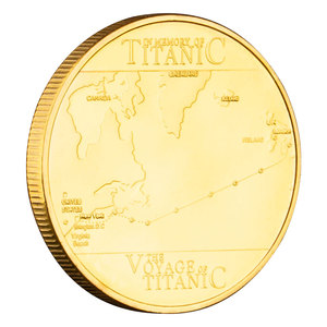 Moneda Conmemorativa del Incidente del RMS Titanic, Moneda Coleccionable Bañada en Oro, Moneda de Arte de la Colección Titanic - Product Image 6