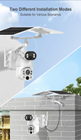 2024 nouveau Sectec 50X Zoom HD 10MP 4G caméra solaire étanche double objectif IP CCTV PTZ caméra solaire de sécurité extérieure