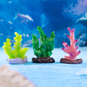 Figur Miniatur Karang Resin Simulasi untuk Dekorasi Akuarium, Hiasan Polipit Kecil, Aksesoris DIY - Product Image 4