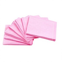Serviettes en papier pliées 2 plis, 5 x 5 pouces, jetables, style sac, couleur personnalisée, pour dîner et mariage