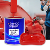 SHHCC Auto 2K rouge écarlate résine acrylique bonbons voiture finition peinture haute Concentration liquide revêtement pulvérisation Application