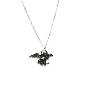 Leuke Stripfiguur Licht Fury Night Fury Hanger Ketting Hoe Je Je Draak Anime Film Paar Ketting Sieraden Te Trainen