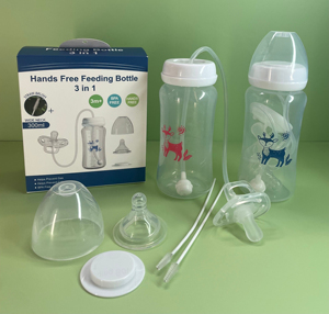 Nuevos Productos <span class=keywords><strong>para</strong></span> Bebés, Biberones 3 en 1 Manos Libres, Logotipo Personalizado, Biberón de Leche <span class=keywords><strong>para</strong></span> Bebés Recién Nacidos, Libre de BPA, de Polipropileno - Product Image 2