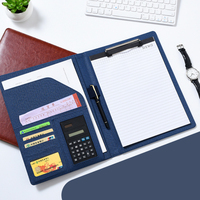 Sacs à documents en cuir pu, format lettre A5 a4, pochette personnalisée, dossier, bloc-notes, fermeture éclair, organisateur de portefeuille ios, vente en gros