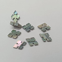 Autocollant en forme de diamant avec incrustation de coquille, marqueurs de position pour fingerboard, coquille d'ormeau verte 5x9x2mm
