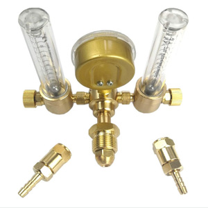 Compteur de dioxyde de carbone à double tube CGA320, compteur de débit double pour argon avec régulateur CGA580, VICTORY de style américain - Product Image 2