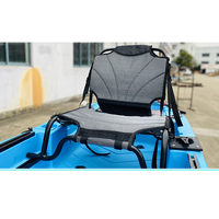 Kayak de pêche à pédales pour une personne, avec moteur, 11 pieds