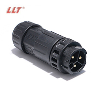 Connecteur étanche IP68 mâle-femelle à verrouillage rapide pour driver LED, prise à vis autobloquante à 3 broches, 600V 20A, LLT M19