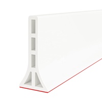 Barrera de Agua Moderna para Baño, Protector Antisalpicaduras para Bañera y Inodoro, Retenedor de Silicona TPE, Barrera para Umbral de Ducha
