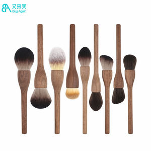 pinceaux de maquillage en bois, 40 pièces, brosses écologiques vegan, manche en bois, en bambou, accessoire de maquillage - Product Image 2