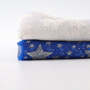 Tela brillante de lujo, base de malla de estrella, tela de regalo dorada rociada <span class=keywords><strong>para</strong></span> cuña, tela y <span class=keywords><strong>vestido</strong></span>, venta al por mayor - Product Image 2