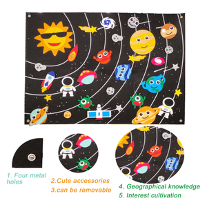 Super March Offre Spéciale jouets durables pour bébé, système solaire, univers, feutres, tableau sensoriel pour les tout-petits - Product Image 3