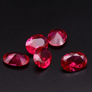 Lifeng đồ trang sức bán buôn Hot Bán <span class=keywords><strong>Ruby</strong></span> đá hình bầu dục cắt tổng hợp đá quý <span class=keywords><strong>ruby</strong></span> đá quý màu đỏ lỏng đá quý Corundum - Product Image 3