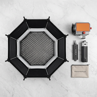 Mini boîte à lumière octogonale profonde de 30 cm avec monture Bowens, à dégagement rapide, pliable et portable, diffuseur de lumière pour photographie