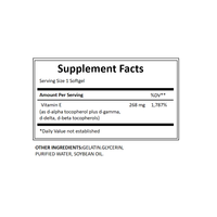 Soutien antioxydant avancé | Vitamine E sans OGM pour la santé de la peau et du cœur
