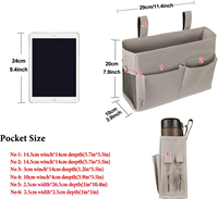 Chevet Caddy suspendu lit organisateur sac de rangement poche pour lits superposés et lits d'hôpital
